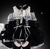 Original Japanese Lace Off-Shoulder Long Sleeve Dress Sweet Girl Kawaii Bowknot Women's Elegant Lolita Short Dresses