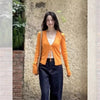Spring Autumn Long Sleeve Cardigan Women's Clothing Bandage Vintage Tops Knitting Thin Sweater Jackets Women's Clothing