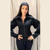 Spring Turn Down Collar Bomber Jacket For Women Casual Long Sleeve Zipper Loose Coat Lady High Street Chic Outerwear