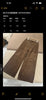 Women's high-waisted casual corduroy straight-leg wide-leg pants