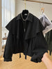 Niche Cloak Shawl Coat Women Spring and Autumn Loose Casual Jacket High End Short Jacket Coat