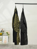 Pleated Long Sleeve Design Contrast Color Dress Loose Patchwork Casual Women Black Dresses Autumn CPG2092