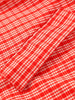 Red Stand Up Collar Plaid Cape Short Trench Coat Women's Windbreaker Long Sleeved Single Breasted Windbreaker Autumn Jacket
