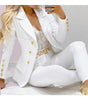 Women's Autumn Clothes Two Piece Set Female Coats and Pants Versatile Casual Long Sleeve Jacket and Trousers Suit