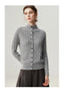 Autumn Women's Cardigan 100% Cashmere Knitted Sweater Chic Tops Female Causal Turtleneck Collar Loose Size Jacket Coat