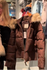 Chic Fur Collar Hooded Women's Cotton Jacket Solid Zipper Slim Waist Pocket Warm Thick Coat Winter Autumn Female Outerwear