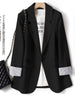 Office Lady Casual Blazers For Women Autumn Single Button Long Sleeve Outerwears Coats & Jackets Elegant