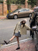 Korea Short Outerwear Woman Casual Loose Lazy Chic Long Sleeve Cotton Blends Windbreaker Coats Thin Thench
