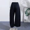 Stitching Blazer Pants Suit Women's Loose Lapel Long Sleeve Coats Wide Leg Trousers Autumn Female Elegant Suit