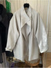 Trench Coat Loose Medium and Long Top Women's Clothing Spring Coat