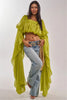 Square Neck Flowy Tunic Blouse Batwing Long Ruffle Maxi Cape Sleeve Loose Chiffon Blouse Women Boho Casual Elegant Flowy Shirt