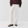 Women Jeans Fleece Lined Wide Leg Washed Finish Warm Insulation Soft Touch Winter Everyday Style Full Length