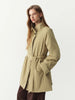 Winter Women's Commute Stand Collar Direct Down Fill Trench Style Down Puffer Coat Warm Thick Quilted Outerwear