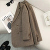 Word Pattern Blazer Coat Women 2025New Spring Autumn Winter High-Quality Suit Jacket Outwear Temperament Overwear Ladies