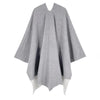 Women Poncho Winter Warm Shawl Double Sided Designer Thickening Blanket Scarf Female Cloak Cashmere Pashmina Cape Stole