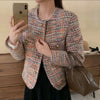 Colorful Little Chiffon Style Wool Blazer For Women, Autumn, And Elegant Blouse