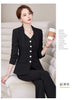 Spring Autumn Women Blazer Jacket And Pant Suit White Red Black Blazer Trousers 2 Piece Set Ladies Office Work Suit