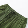 Loose Fit Lace Pants Women's Elastic High Waist Lounge Trousers Spring Lady Bohemian Casual Bottoms