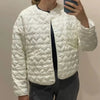 Women's Winter Jacket Autumn Outerwears Quilted Jacket Woman Coat Black White Lightweight Padded Jackets Parkas