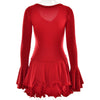 Sexy Black White Patchwork Ruffles Short Dress Women's Long Flare Sleeve Lace-up Evening Party Mini Dresses Female Blue Pink Red