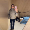 Elegant Stand Collar Short Jacket For Women Lady Outerwear High Street Long Sleeve Single Breasted Female Coats