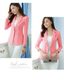Women Blazer Office Ladies Elegant Outwear Long Sleeve Work Wear Classy Female Pink Suit African Autumn