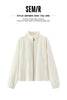 Women Jacket Chenille Texture Loose Raglan Sleeve Stand Collar Slim Look Autumn Casual Style Soft Outerwear