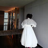 Women Deep V Lantern Long Sleeve Chiffon Maxi Dress Waist Tie Flowy A Line Dress Elegant Wedding Guest Evening Casual Dress