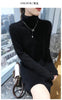 Selling 100% Mink Cashmere Knitted Women's High Neck Pullover Dress Sweater Slim Fit Solid Color Long Women's Dress