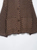 Women Vintage Plaid Knitted Cardigans Coats Long Sleeve Lapel Buttons Sweater Jackets Spring Casual Office Lady Outwear