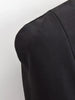 Women Vintage Napoleon Jacket Stand Collar Double Breasted Slim Black Cropped Outerwear Autumn Formal Commuting Office Wear