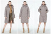 winter quilted coat long womens cotton jacket warm casual hooded parka GWD3716I