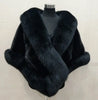 White Fur Shawl Jacket Women's Autumn Winter Faux Mink Fox Fur Dress Cheongsam Cloak Coats Thicken Warm Short Outwear