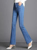 Winter Vintage Velvet Flare Jeans Warm Plush Lined Skinny Vaqueros Casual High Waist Womens Denim Pants Thicken Bell-bottoms