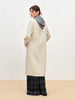 Winter Women's Tailored Shoulder Blazer Coat - Double Faced Wool Trench Outerwear with Notch Lapel Office Elegant
