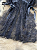 Lace Mesh Sensual Comfortable Mini Dress Women V Neck Lace-up Black Dress Sexy Party Hotsweet