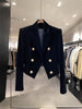 Velvet Double Breasted Shirt With A Slimming And Versatile Style Suitable For Short Stature Short Suit Jacket Women