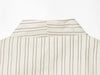 Women Striped Short Skirt Style Hem Blazer Long Sleeve Single Breasted V-Neck Casual Commuting Chic Jacket Lady