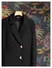 Women's Single Breasted Blazer Autumn Chic Casual Back Slit Design Niche Famale Suit Coat 2DB4253
