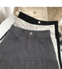 Y2K Vintage High Waist Pleated Skirt Women College Style Uniforms Safety Pants Mini Skirts Woman Korean Street Slim A-Line Skirt