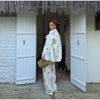 Floral Print Three-Piece Set Corset Top Oversized Blazer Wide Leg Pants Spring Vacation Women Outfit Chic Elegant Lady Suit