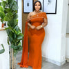 Street Women Diamonds Rhinestones Skew Collar Bodycon Maxi Long Dress Fall Vacation Evening Party Dresses Vestidos