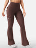 Essential Women's Fitness Pants: High-Waisted Flared Workout Pants with Pockets, Shaping and Tummy-Control Fitness Pants