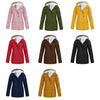 Thicken Women Winter Jacket Coat Fleece Hooded Press Button Zipper Outerwear Mid Length Parka Warm Down Jacket