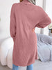 Women's Solid Color Shawl Collar Knit Cardigan Sweater for Autumn Winter Casual Vacation Coat