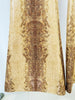 High Street Designer Suit Set Women's Snake Skin Patterned Leather Jacket Flare Pants Set