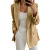 Corduroy Women Business Casual Suirt Jacket Long Sleeve Notched Lapel Casual Work Suit Jackets Light Jackets For Women Plus Size