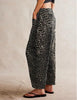 Women's Basic Versatile Street Casual Comfortable Loose Printed Leopard Print Straight Leg Women's Jeans