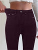 Women Slim Fit Stretch Jeans - 9/10 Length Ankle-Length Colorful Comfort Stretch Fabric Pants Elastic Waist Casual Office Comfy