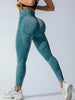 Women High Waist Seamless Yoga Pants Letter Sand Washed Hip Lifting Tight Waist Exercise Outdoor Sports Leggings